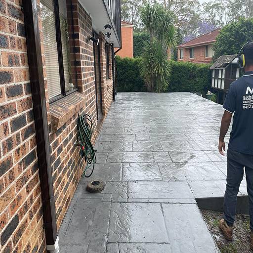 Stamped Concrete Patio Pennant Hills After 1